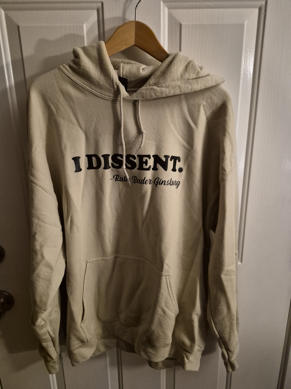 Gildan Cream "I DISSENT." Pullover Hoodie